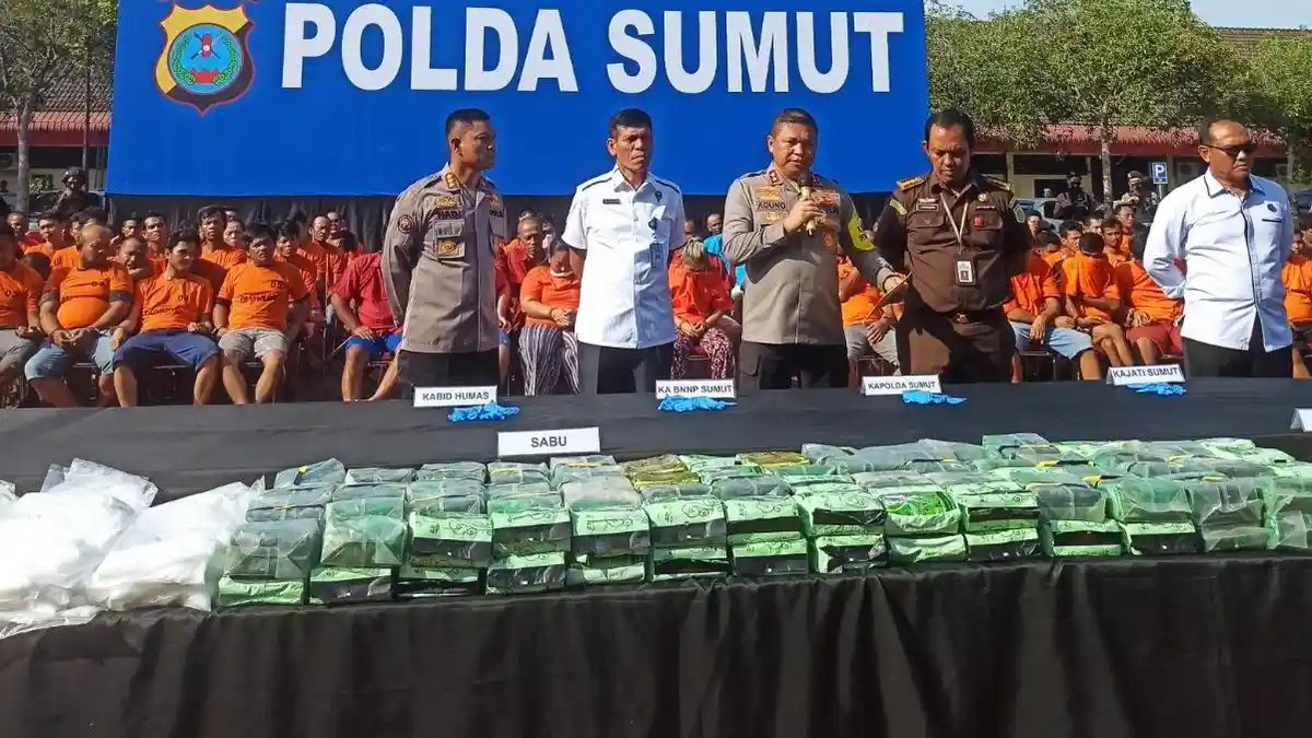Pelaku Narkoba Semakin Terdesak, Polda Sumut Tangkap 495 Jaringan
