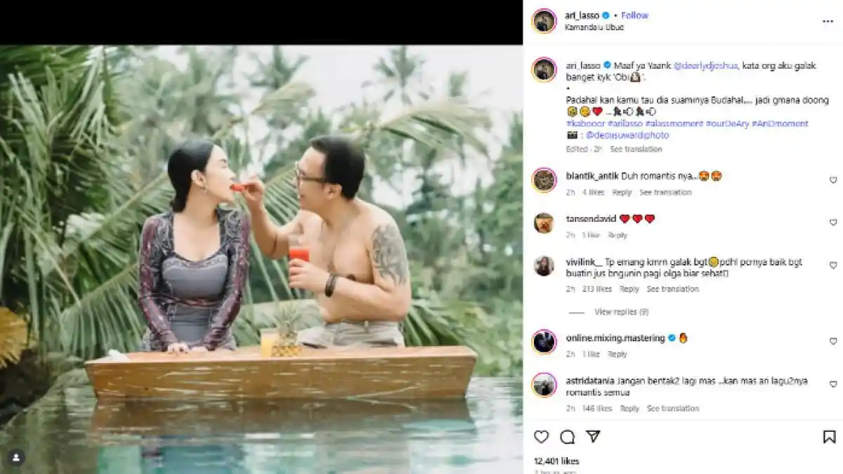 USAI Videonya Bentak Pacar Viral, Ari Lasso Minta Maaf: Maaf Ya, Kata Orang Aku Galak Banget