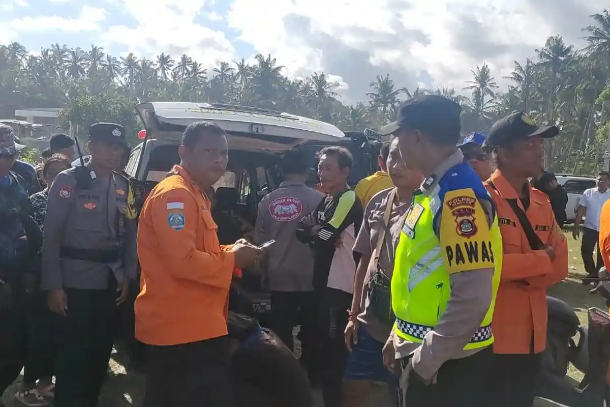 JASAD Aditya Ditemukan di Laut, Drone Basarnas Dikerahkan, Semua Korban di Pantai Saba Dievakuasi
