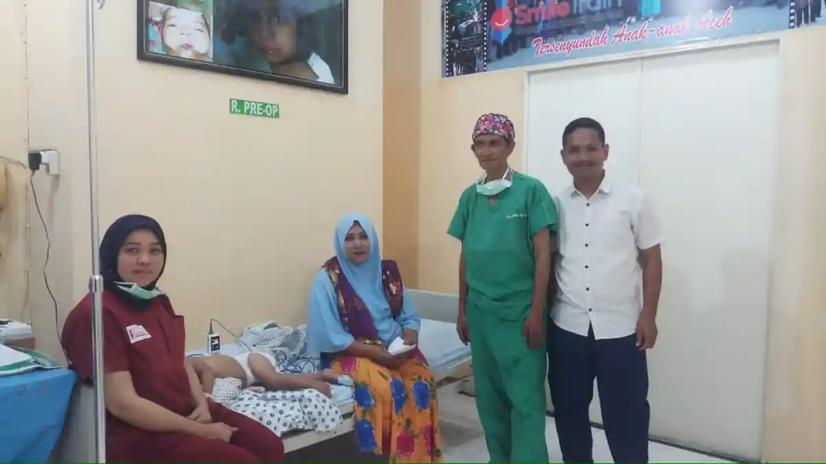 13 Pasien Jalani Operasi Bibir Sumbing, Dalam Rangka HUT Ke-31 Serambi di RS Malahayati