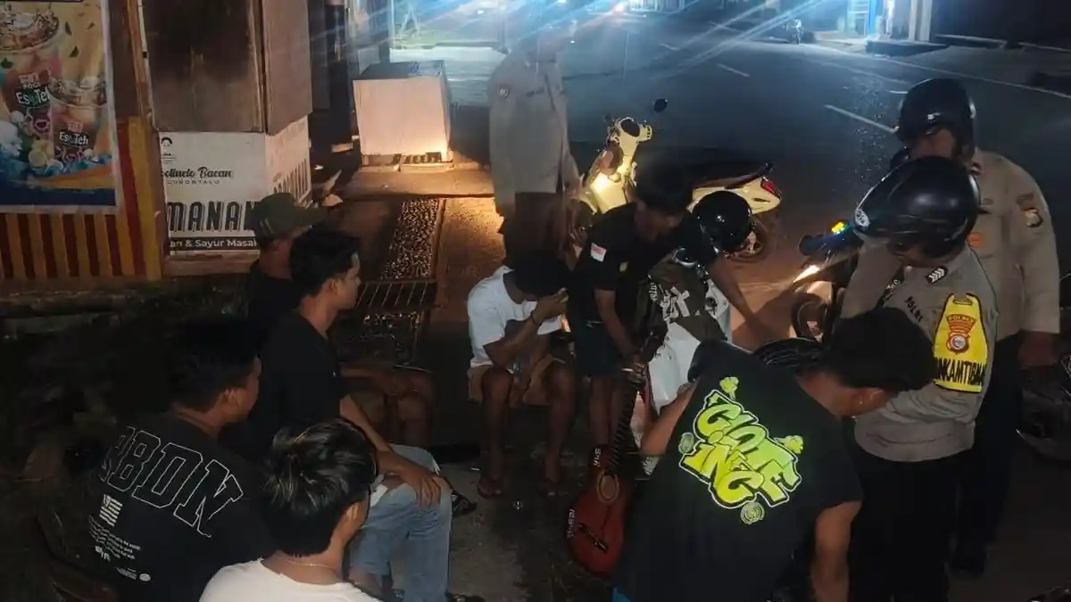 Polisi Bubarkan Pesta Miras di Pelabuhan Habibi Halsel
