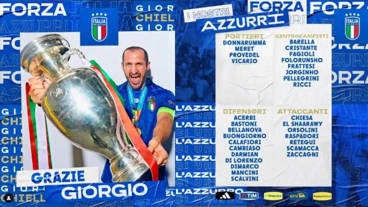 Ini Daftar Skuad Sang Juara Bertahan Italia di Euro 2024: Pemain Inter Milan Paling Banyak!