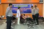 HUT ke-70 Lalu Lintas Bhayangkara, Sat Lantas Polres Sibolga Gelar Bakti Kesehatan Donor Darah