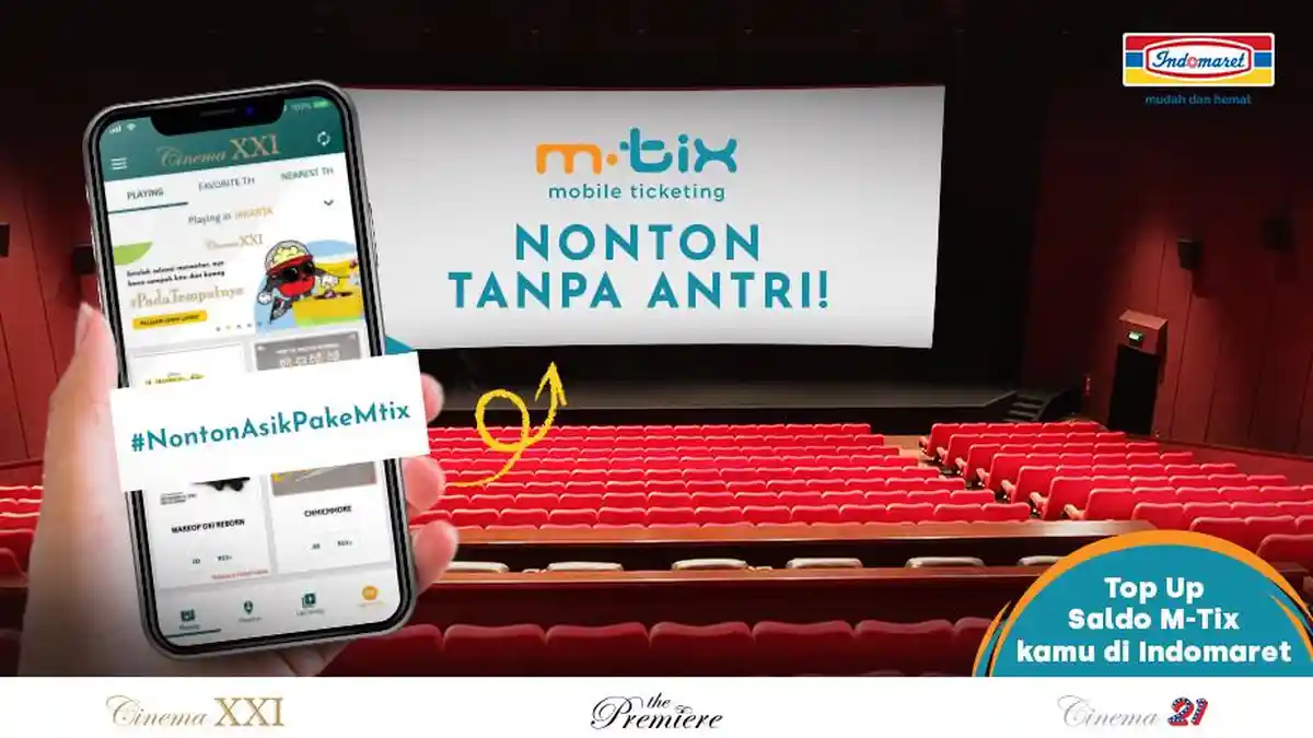 Cara Top Up M Tix via BRI Mobile, Indomaret dan Tokopedia Mudah dan Cepat