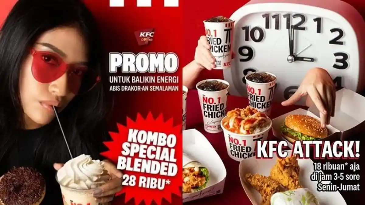 Promo KFC Hari ini Selasa 16 Mei 2023, Makan Kenyang KFC Attack hanya Rp 18 Ribuan