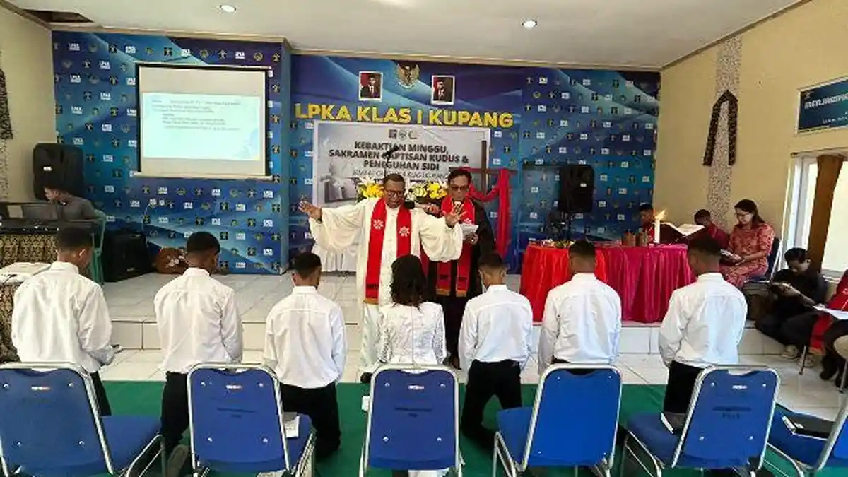LPKA Kupang Laksanakan Baptisan dan Peneguhan Sidi Bagi Anak Binaan