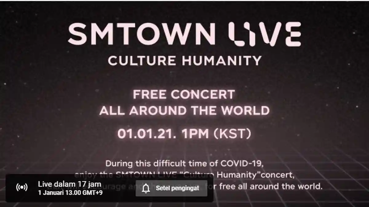 Link Live Streaming Konser Virtual SMTOWN Gratis Tanggal 1 Januari 2021, Cari Tahu Waktunya Di Sini