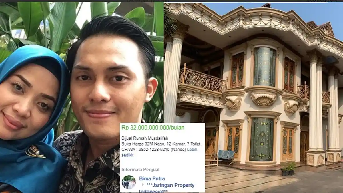 Masuk Forum Jual Beli Facebook, Rumah Muzdalifah Dijual Rp 32 Miliar