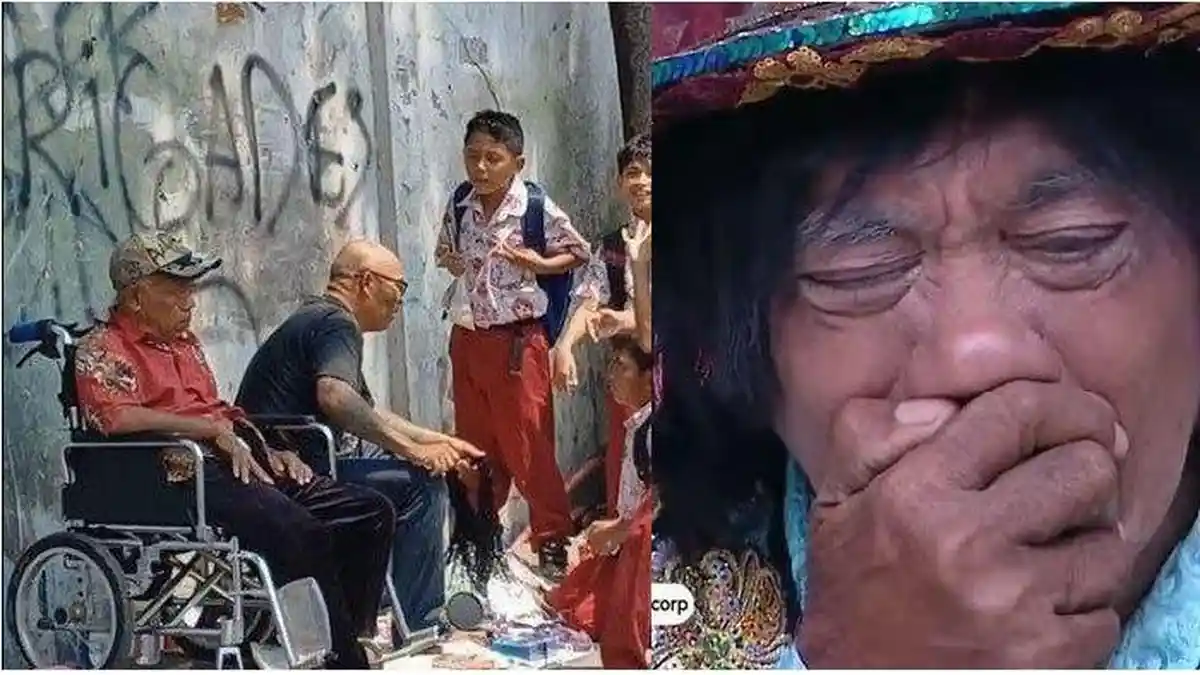 Sambil Duduk di Kursi Roda, Nasib Pak Tarno Kini Jual Mainan, Cuma Istri ke 10 yang Masih Setia