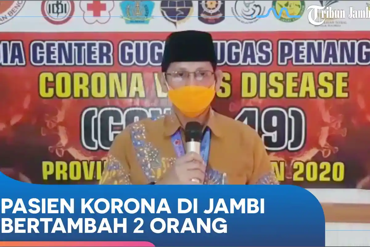 BREAKING NEWS, Kasus Pasien Positif Covid-19 di Jambi Tambah 2 Orang, Total 105 Pasien, Rabu (10/6)
