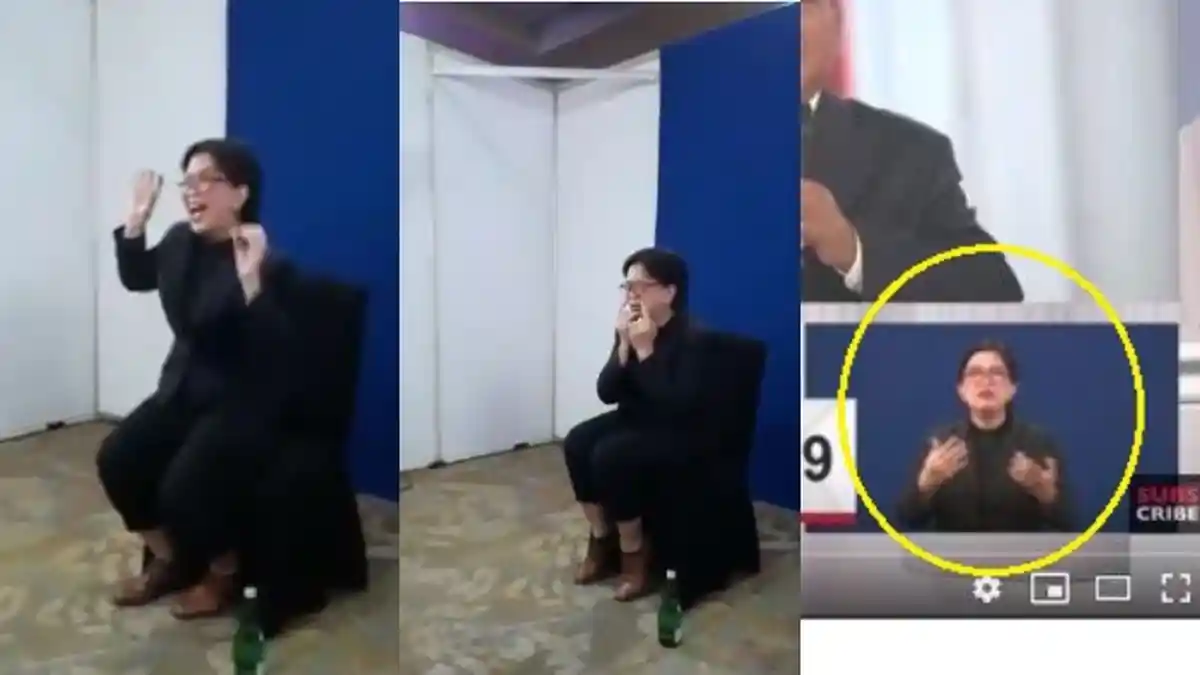 Video Viral Penerjemah Bahasa Isyarat Debat Capres 'Nyanyikan' Sayang Via Vallen