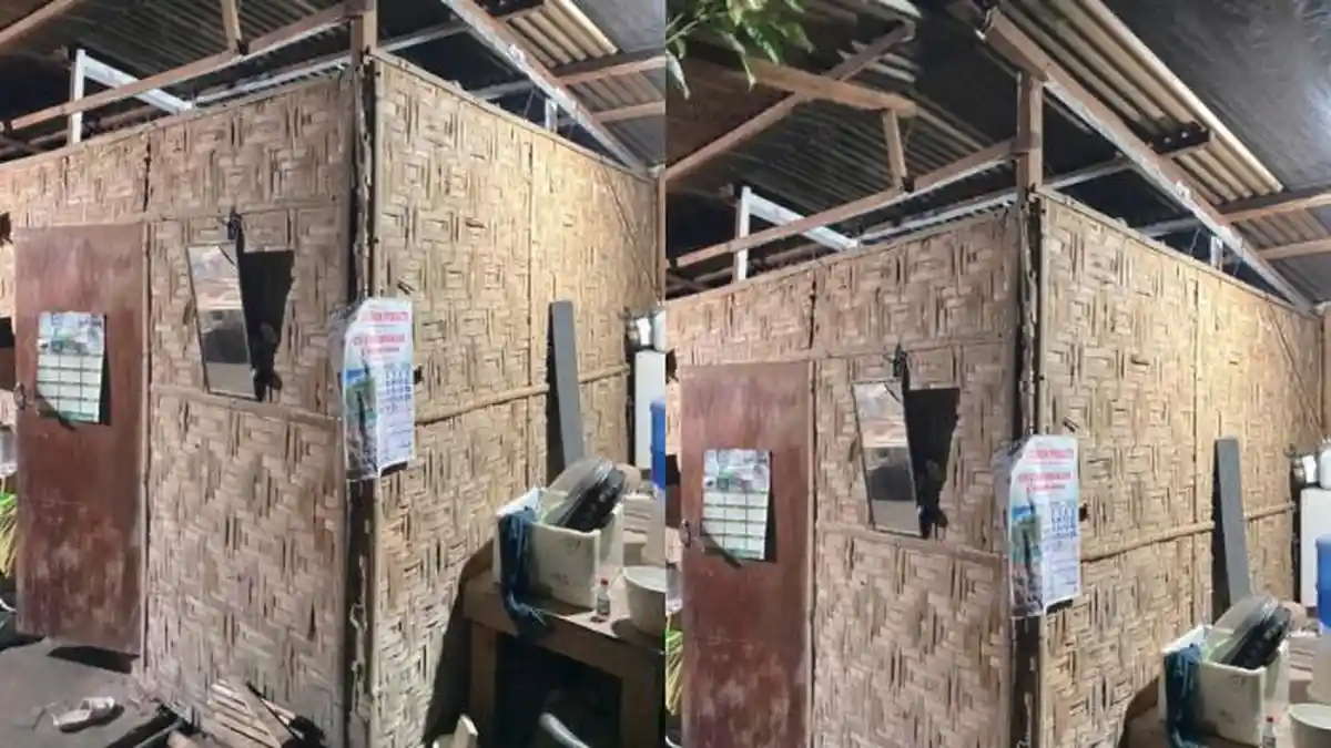 Dari Luar Terlihat Gubuk Reyot, Rumah Berdinding Gedek Ini Punya Interior yang Mencengangkan