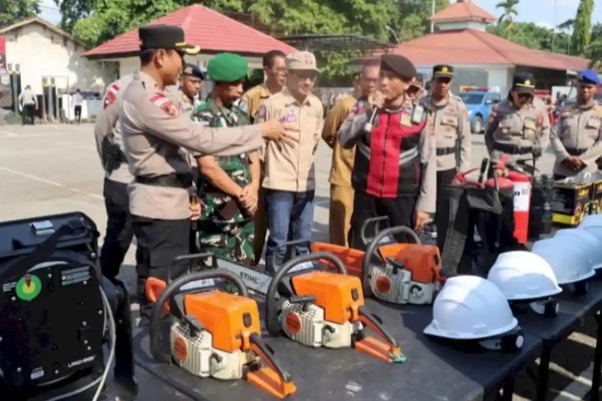 Polres Belu Siagakan Personel Antisipasi Bencana Musim Hujan