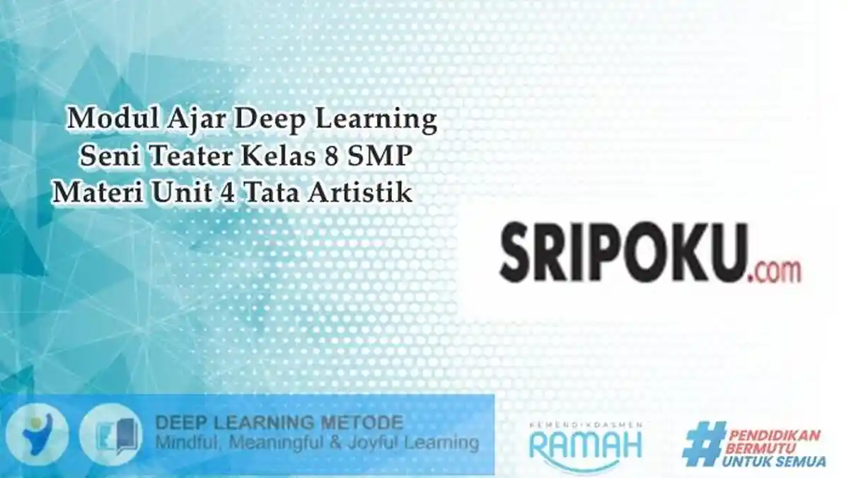 Modul Ajar Deep Learning Seni Teater Kelas 8 SMP Unit 4 Tata Artistik, Link Download Gratis