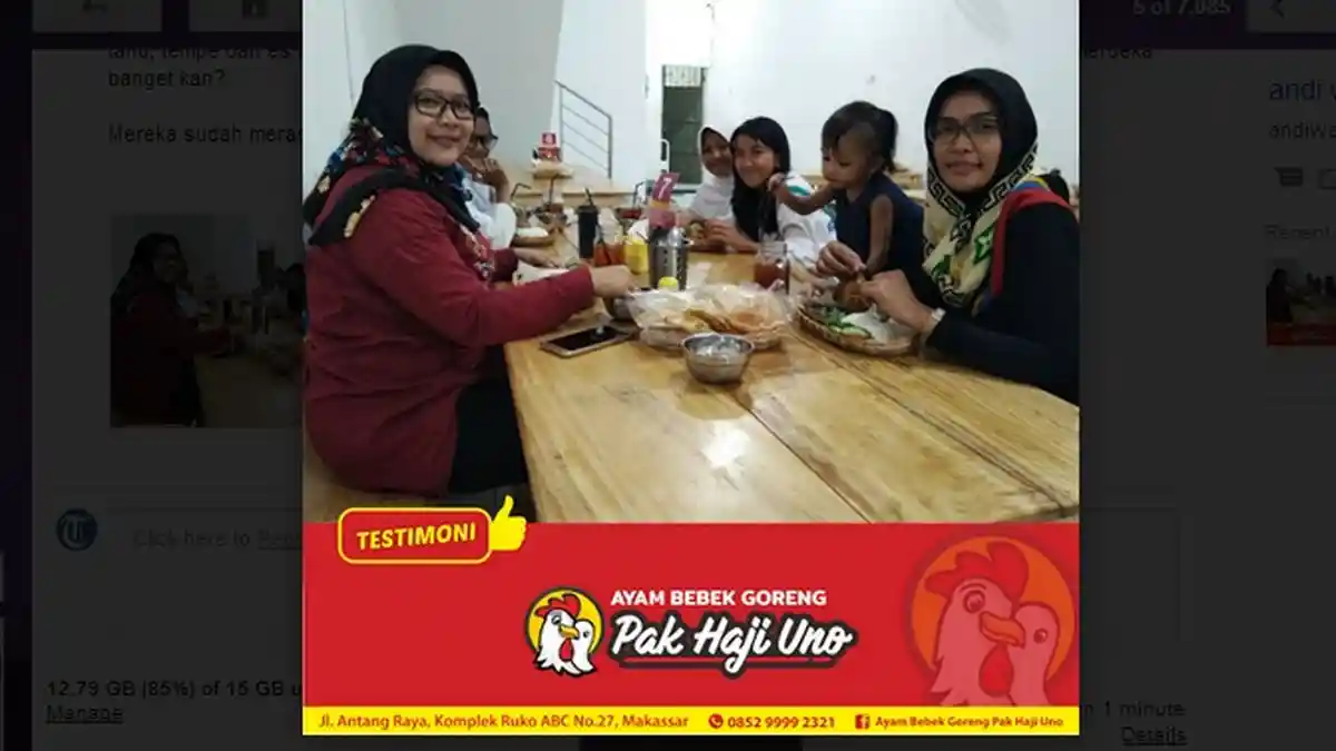 Rumah Makan Ayam Bebek Goreng Pak Haji Uno Tawarkan Paket MERDEKA