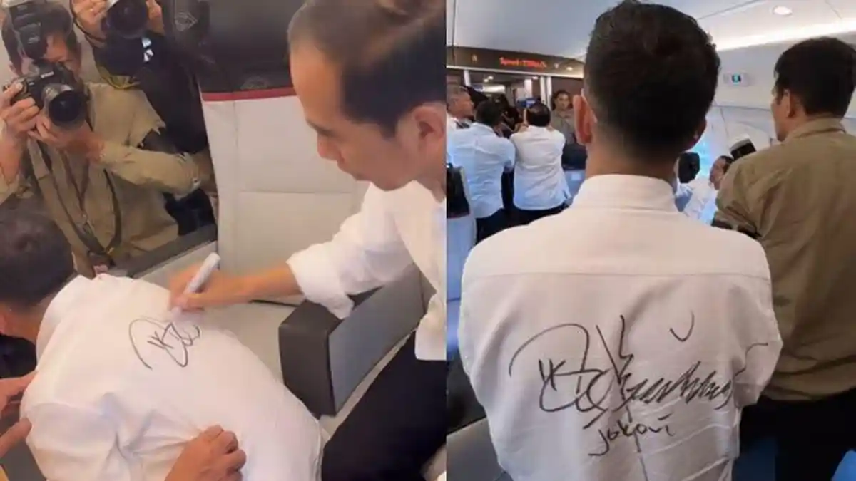 Raffi Ahmad Kegirangan Dapat Tanda Tangan Presiden Jokowi di Kemeja ...