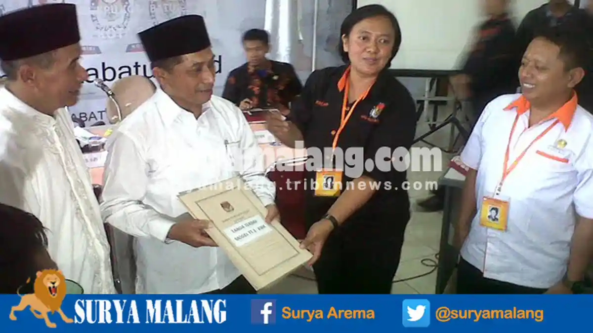 Ini Komentar Pasangan Perseorangan Abdul Madjid-Kasmuri Idris Setelah Mendaftar di KPU Batu