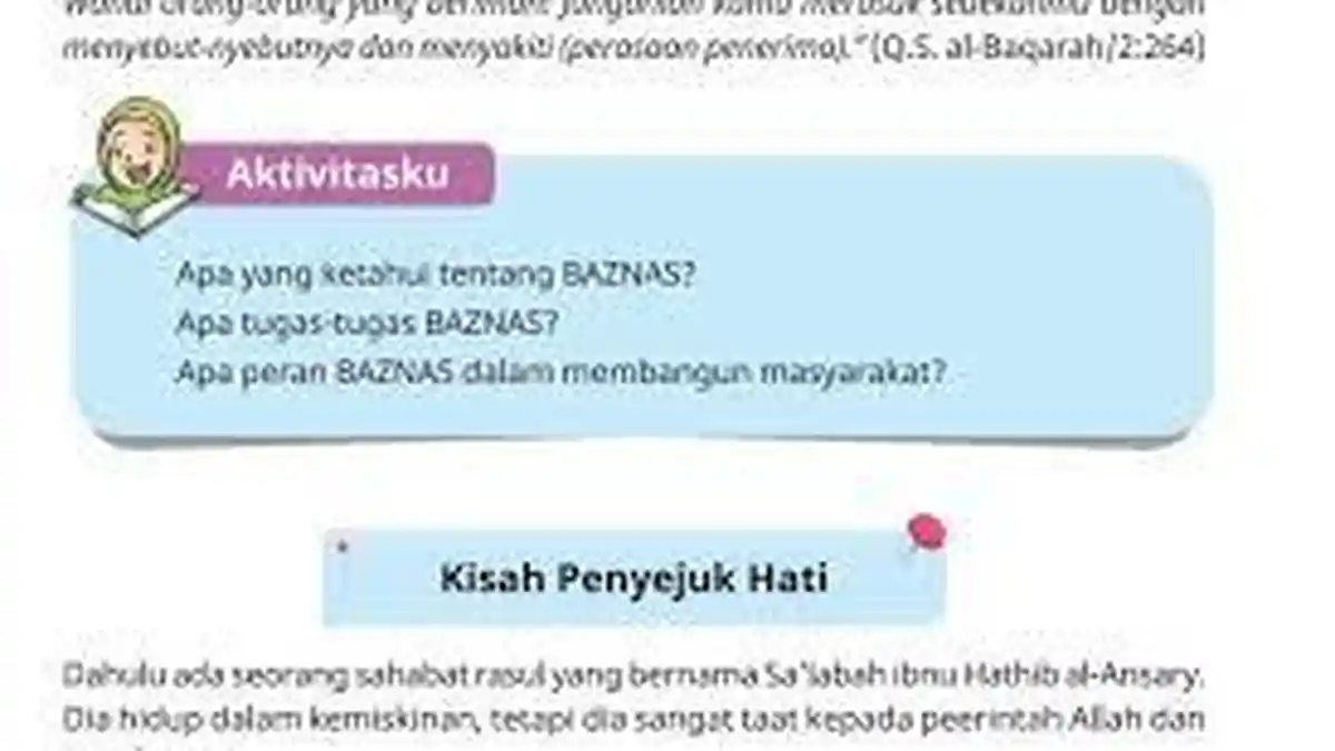 Kunci Jawaban PAIBP Kurikulum Merdeka Bab 4 Kelas 5 SD Halaman 97 : Aktivitasku