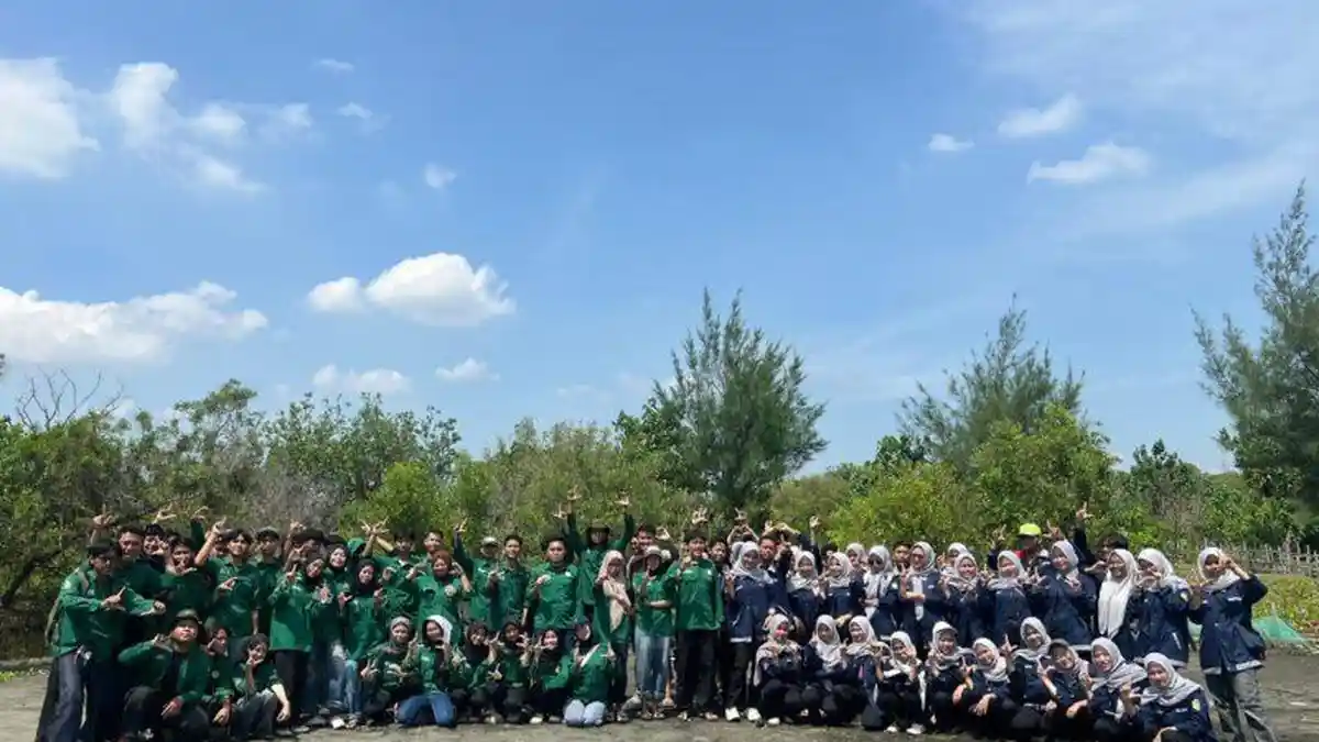 HMJ TL dan Kimia UIN Walisongo Tanam 1.300 Mangrove di Pesisir Pantura demi Masa Depan