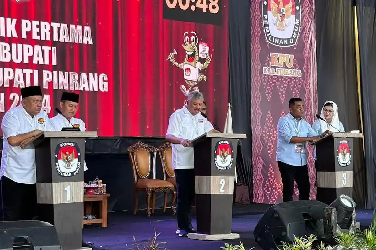 Debat Kedua Pilkada Pinrang, Pendukung Paslon Diminta Nobar di Posko Pemenangan