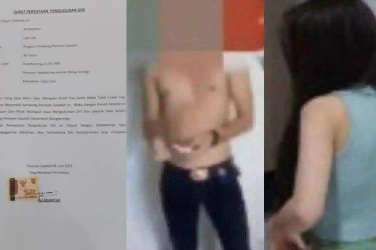 Pak Kades Kepergok Mesum Sama Bu Guru Lari Terbirit-birit Dikejar Warga, Kini Mengundurkan Diri