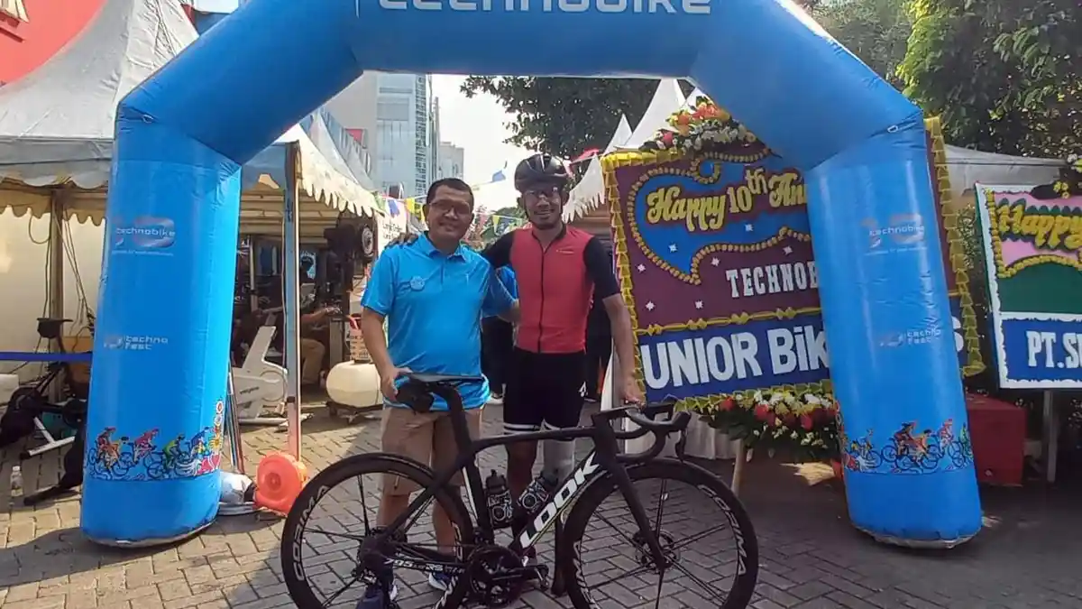 M Fadli Tempuh 100 Kilometer untuk Meriahkan 10 Tahun Technobike