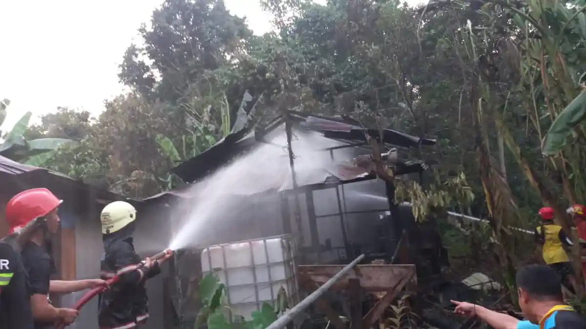 Api Hanguskan Satu Rumah di Desa Tanta Tabalong, Penghuni tak Berada di Rumah