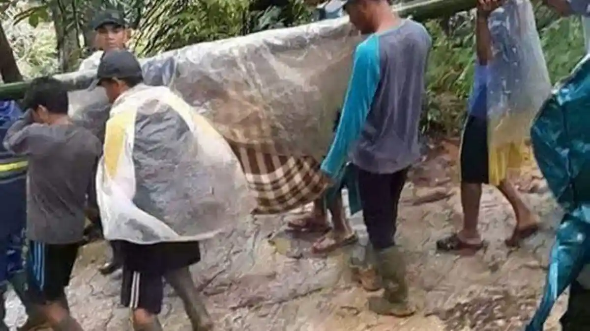 Posting Video Ibu Hamil Ditandu di Jalan Rusak Parah, Pria Ini Malah Diamankan ke Kantor Polisi
