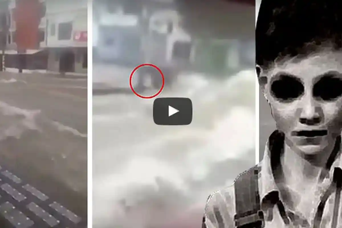 VIDEO: Sesosok Warna Putih Muncul di Tengah Banjir, Netizen Yakin Itu Hantu Bocah, Lihat Videonya