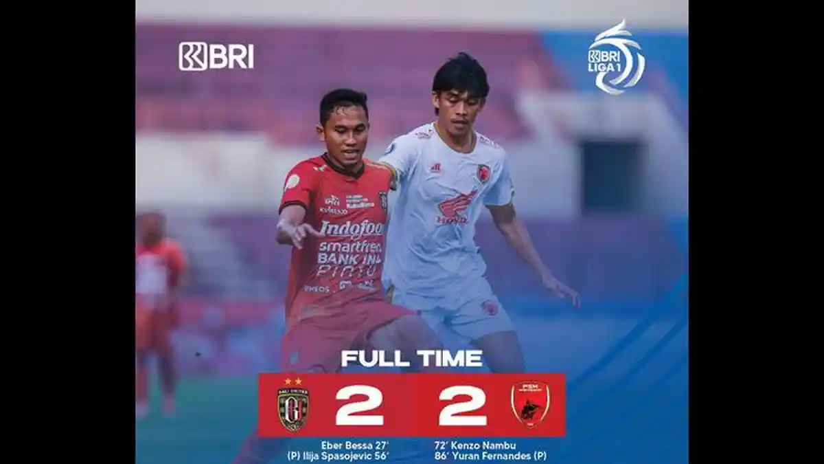 Meski Selamat Dari Kekalahan, Posisi PSM Makassar di Puncak Klasemen Terancam