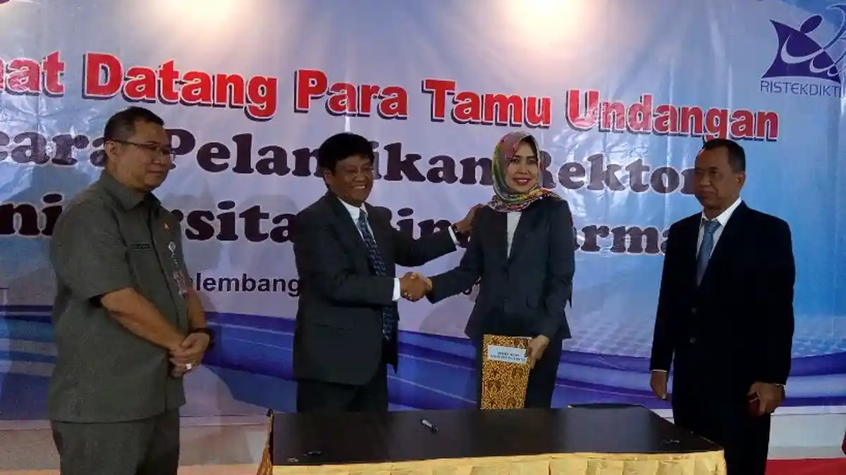 Dr Sunda Ariana, Putri Kedua Prof Bochari Rachman Jabat Rektor Universitas Bina Darma (UBD)