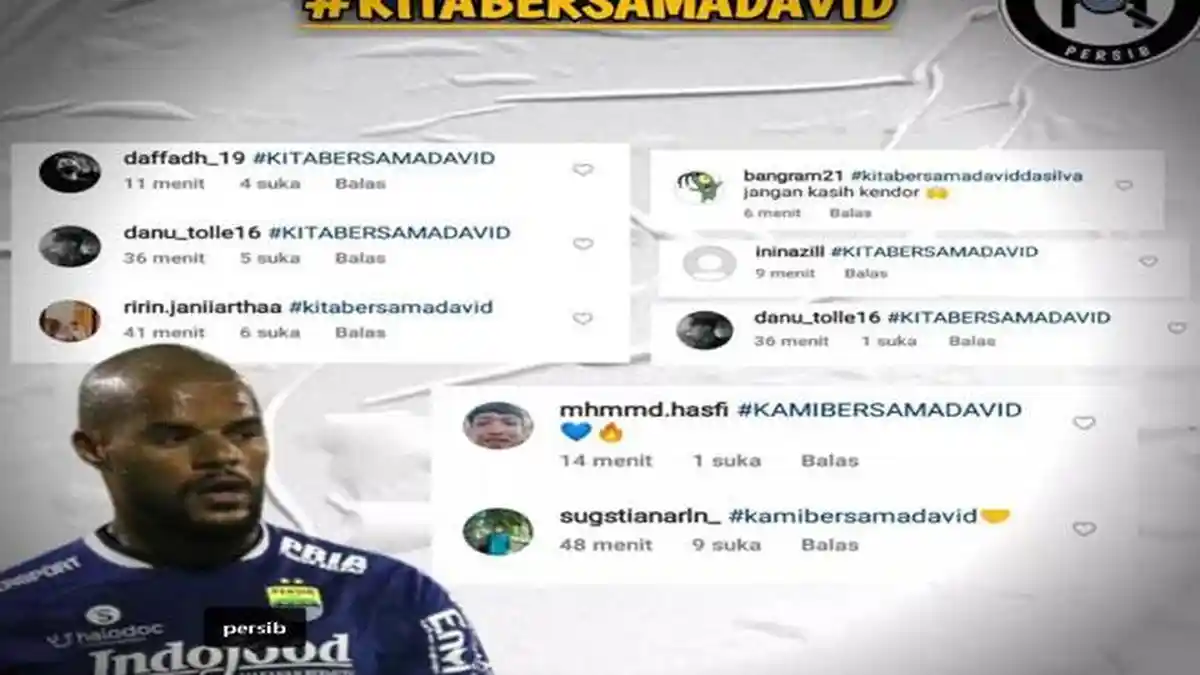 Berita Persib - Striker Persib David da Silva Jadi Sorotan, Tagar KITABERSAMADAVID Viral, Ada Apa?