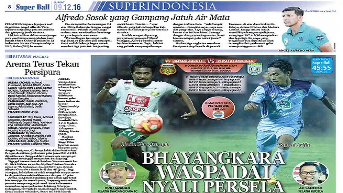 Bhayangkara FC Waspadai Kebangkitan Persela Lamongan