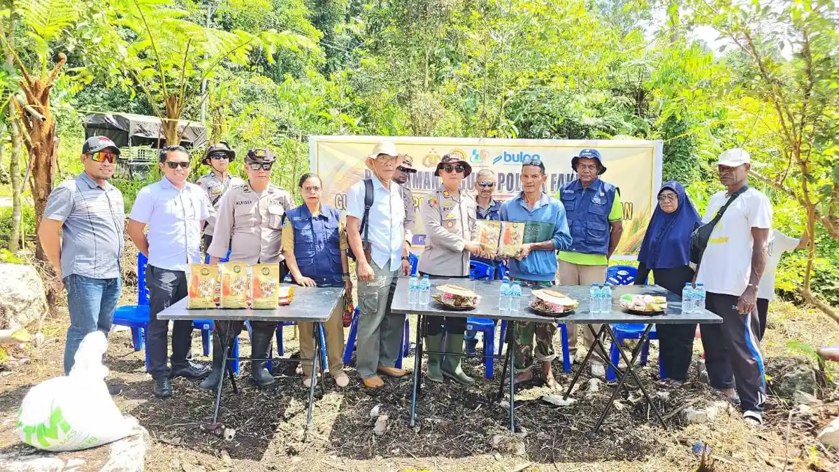 Gerakan Ketahanan Pangan, Polsek Fakfak  Tanam Bibit Jagung Hibrida