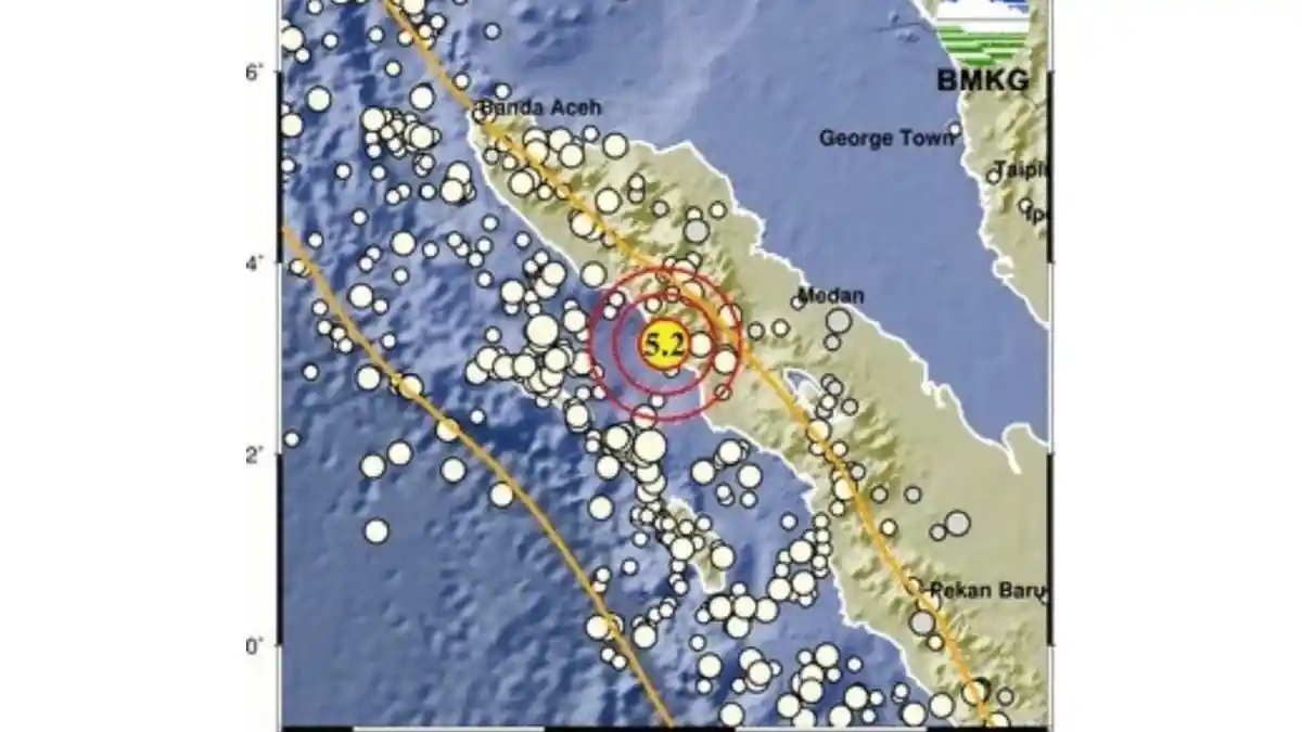 Gempa 5,2 Magnitudo di Aceh Selatan Terasa Hingga Kabupaten Dairi