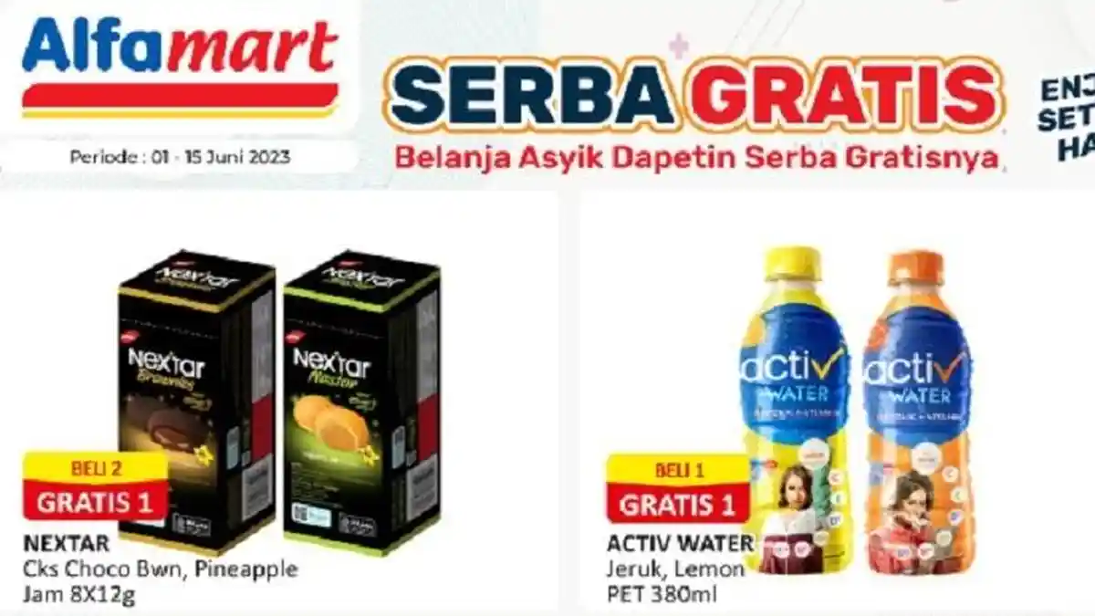 Promo Alfamart Terbaru Hari Ini 7 Juni 2023 Belanja Irit Pakai OVO dan BNI, Banyak Gratisannya