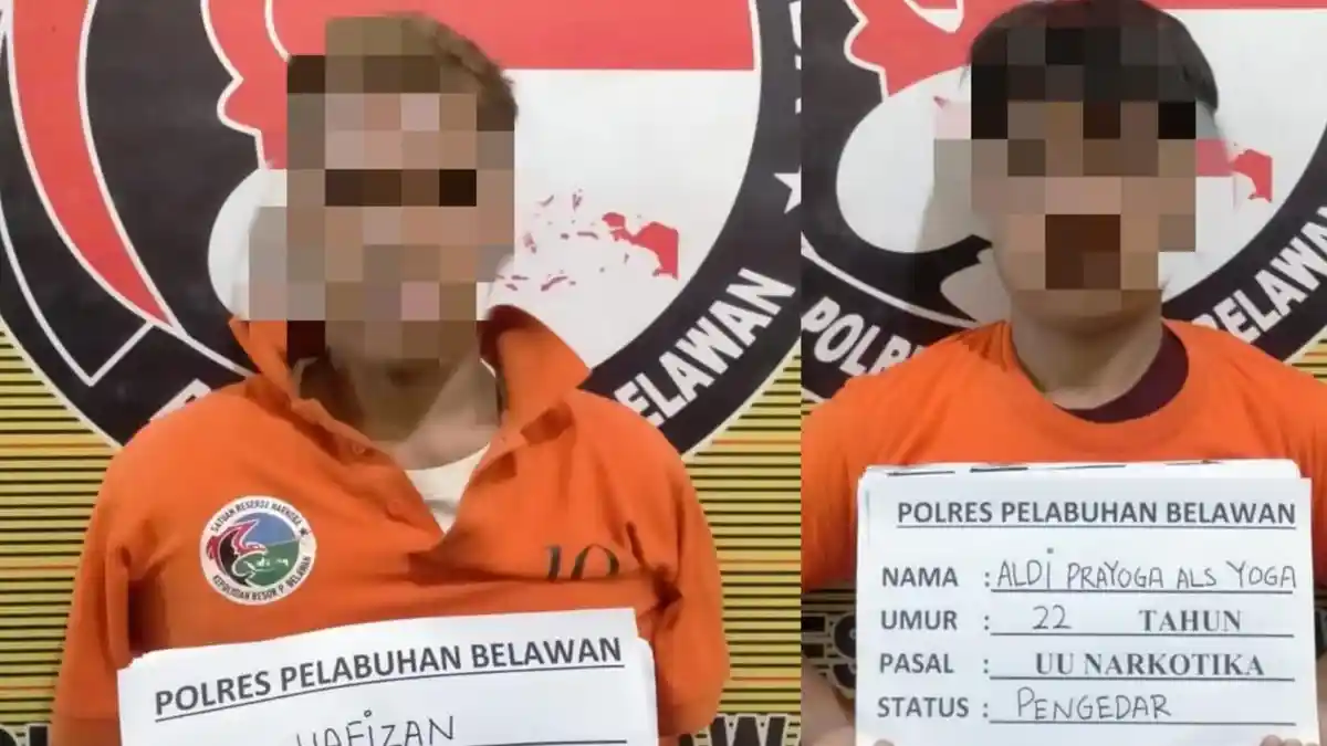 Sat narkoba Polres Belawan Ciduk Pengedar dan Pengguna Shabu di Jalan Veteran, Belawan