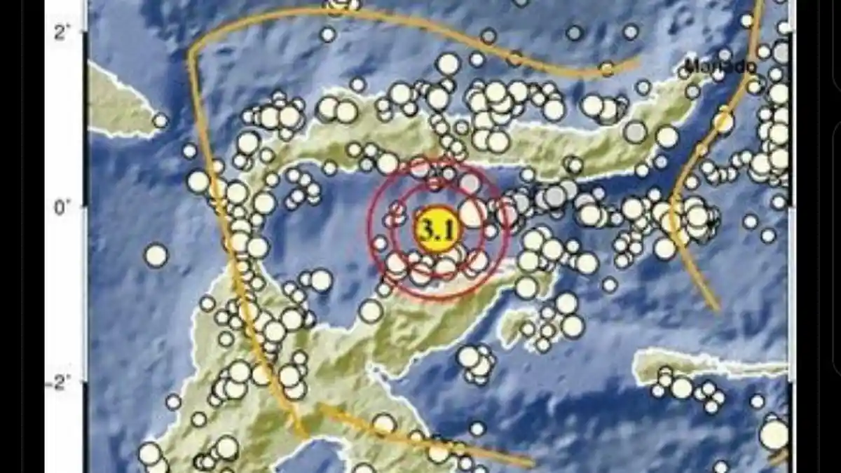 Terjadi Gempa Bumi di Tenggara Pohuwato Gorontalo, Selasa 23 Juni 2026 - Tribunmanado.co.id