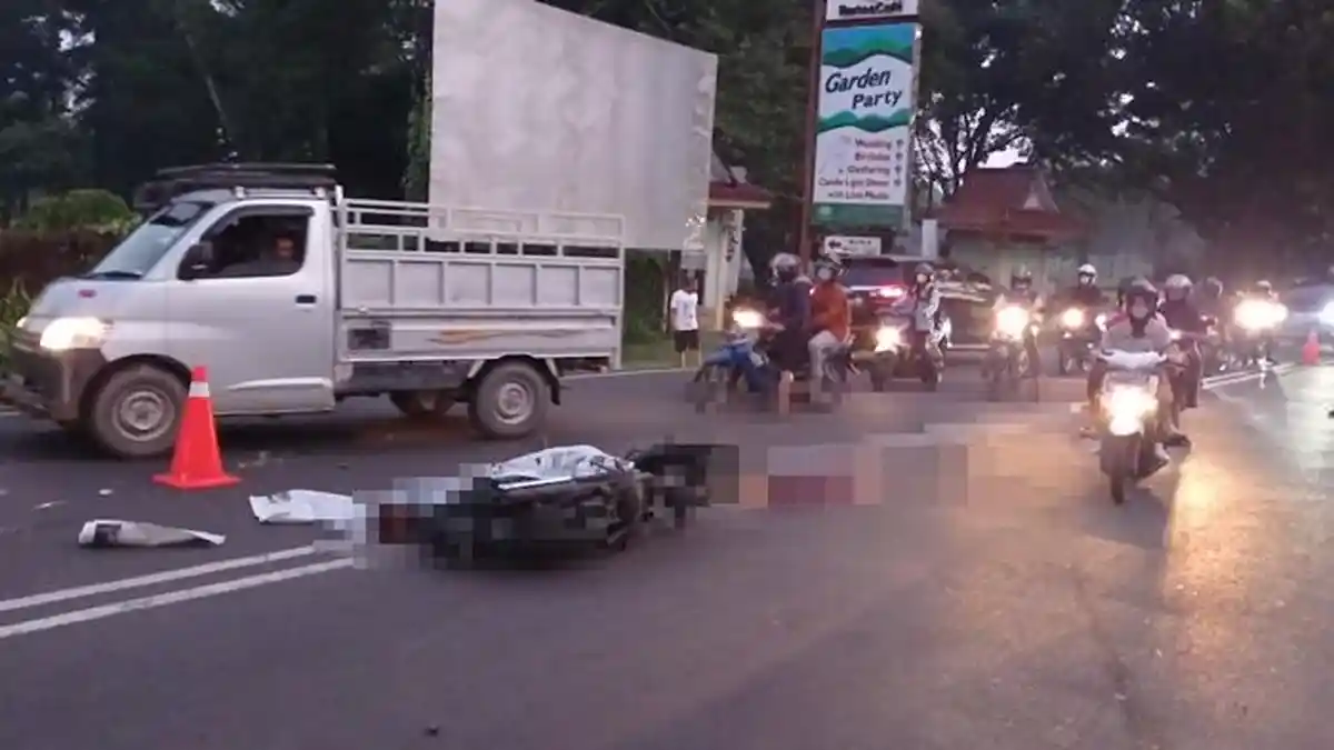 BREAKING NEWS : Kecelakaan di Simpang Golf, Pengendara Motor Vega ZR Tewas