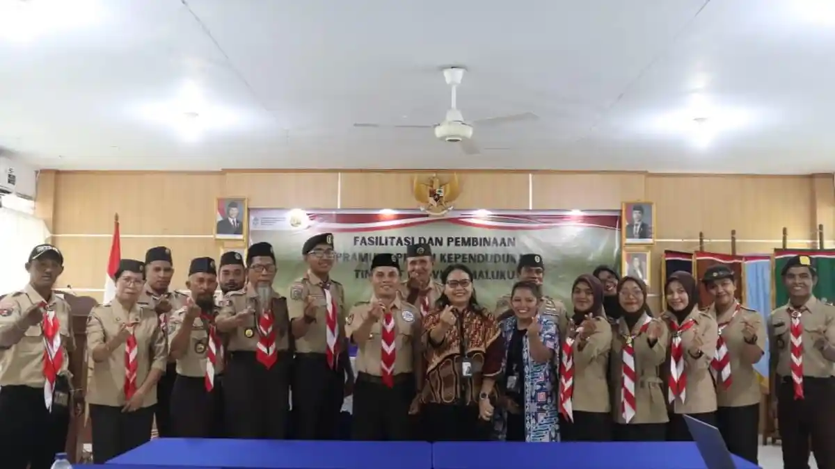 BKKBN Maluku Berikan Pembinaan Peduli Kependudukan Bersama Pramuka Kwarda