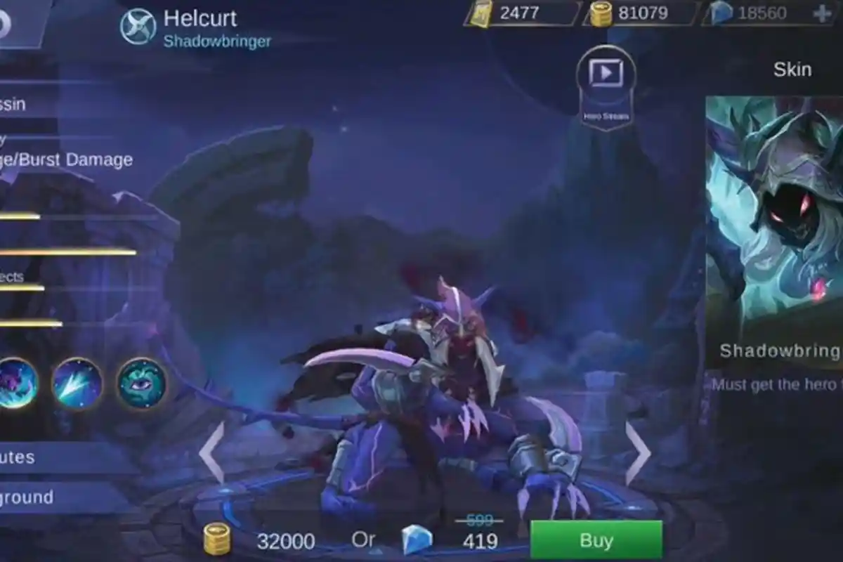 Helcurt Mobile Legends - Seperti Inilah 4 Skill Sang Assassin Terbaru, Hebatan Mana Sama Lancelot?