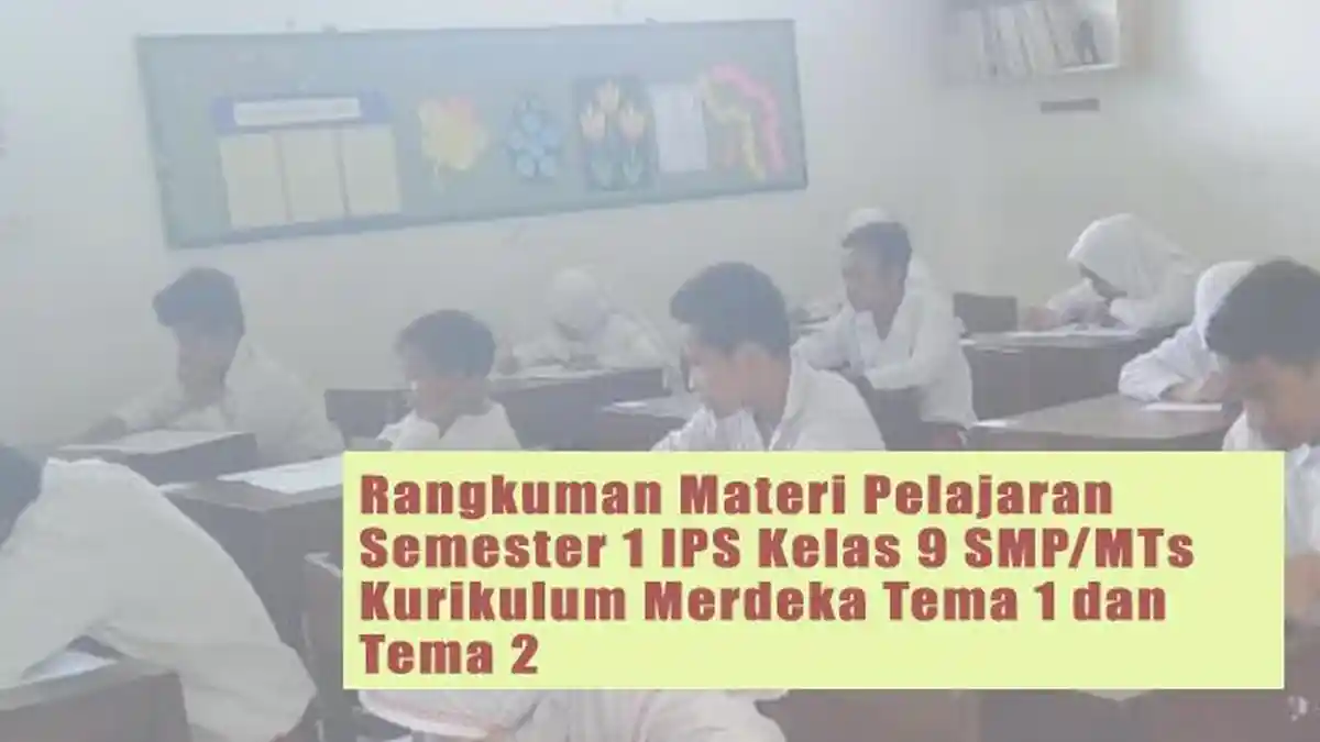 Rangkuman Materi Pelajaran Semester 1 IPS Kelas 9 SMP/MTs Kurikulum Merdeka Tema 1 dan Tema 2