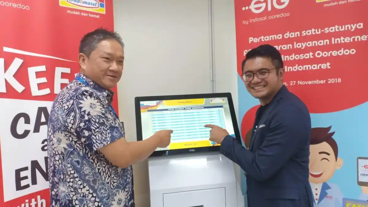 Indosat GIG Buka Registrasi dari 2.500 i-KIOS Indomaret untuk Memperluas Digital Touch Point