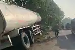 Truk Tangki Tabrak Pohon di Solokuro Lamongan, Sopir Diduga Kurang Konsentrasi