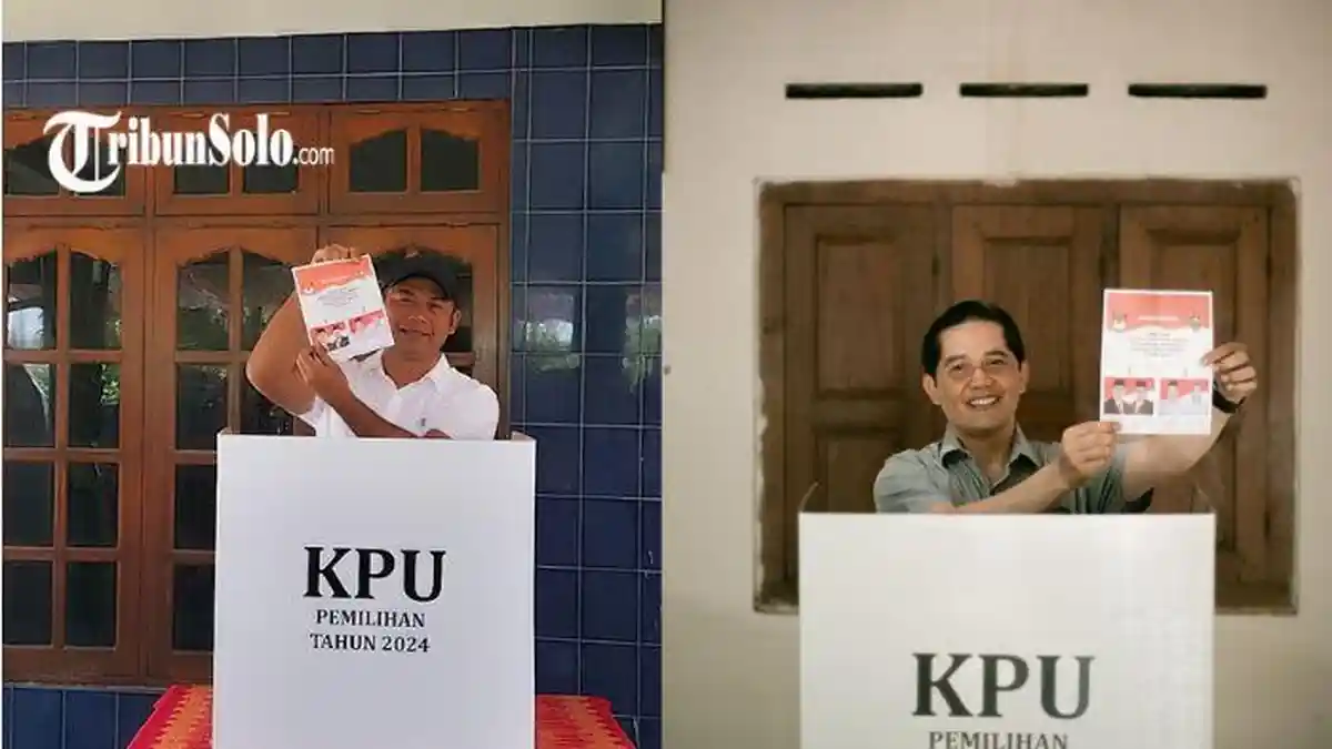 Pilkada Boyolali 2024 : Dua Cabup Sudah Coblos, Marsono Paling Awal