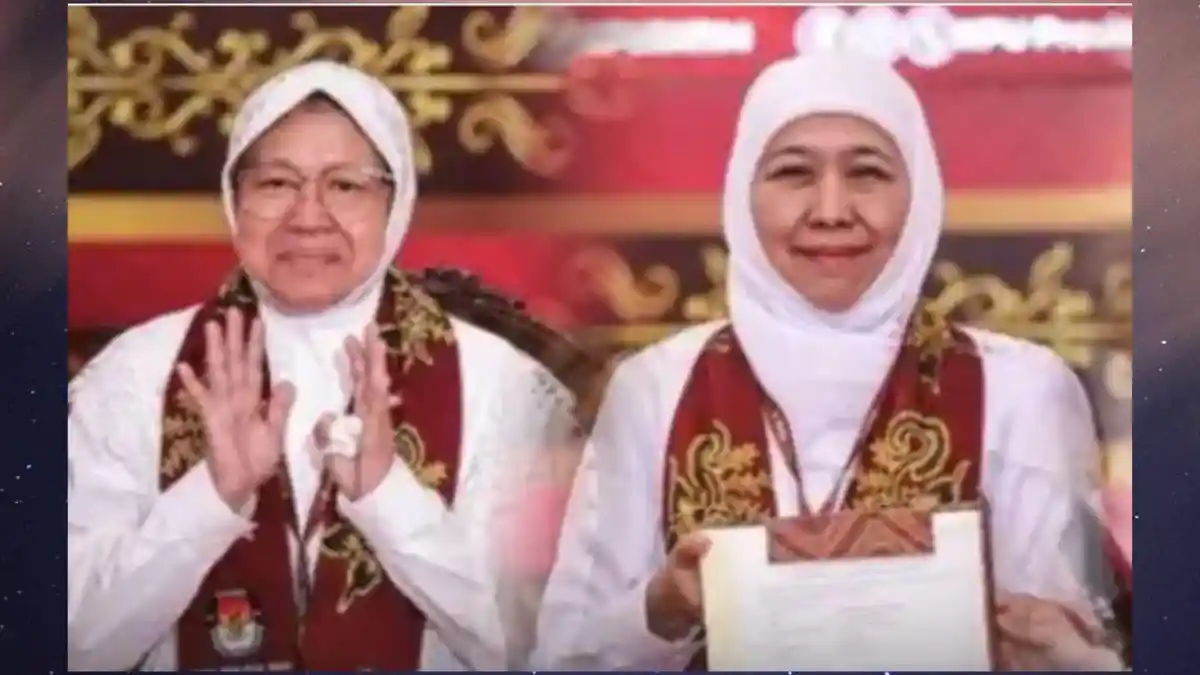 Citra Calon Gubernur Jawa Timur 2024: Risma Imbangi Khofifah