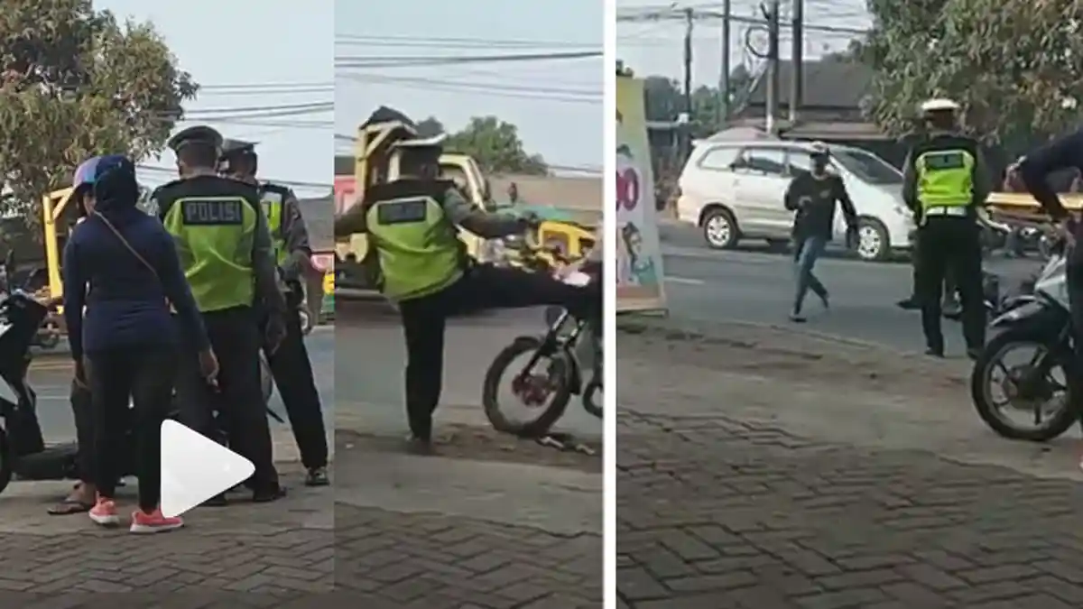 Polisi Tendang Pengendara RX King Hingga Jatuh, Ini Komentar Polres Tangerang Setelah Videonya Viral