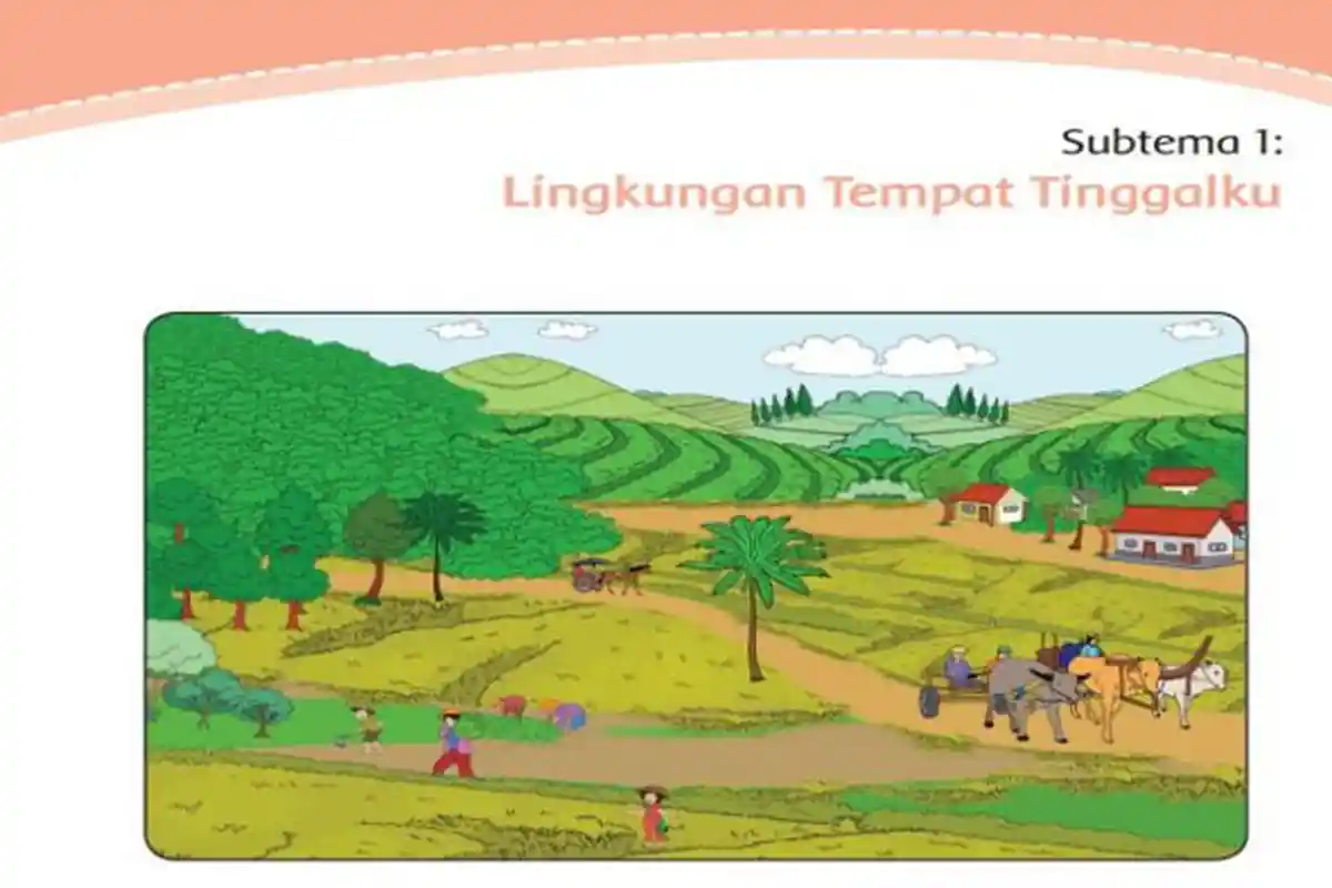 KUNCI JAWABAN Tema 8 Kelas 4 Halaman 1 2 3 4 5 6 7 8 9 Subtema 1 Lingkungan Tempat Tinggalku