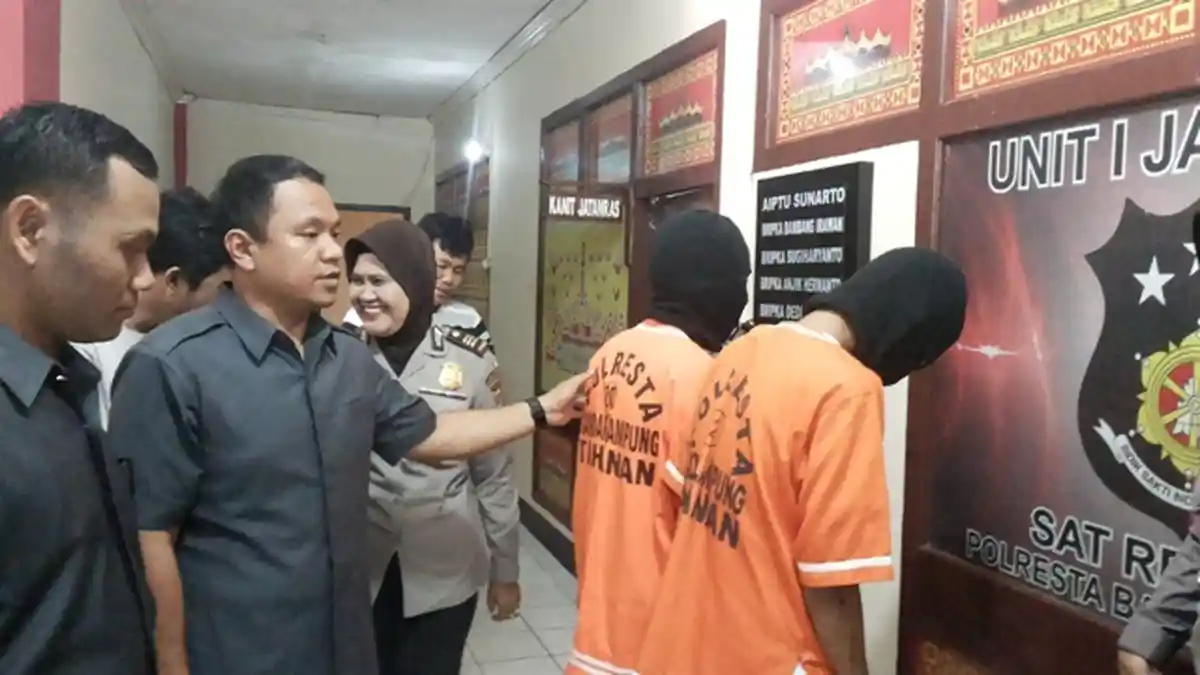 BREAKING NEWS: Lagi, Polresta Bandar Lampung Bekuk Dua Tersangka Jambret
