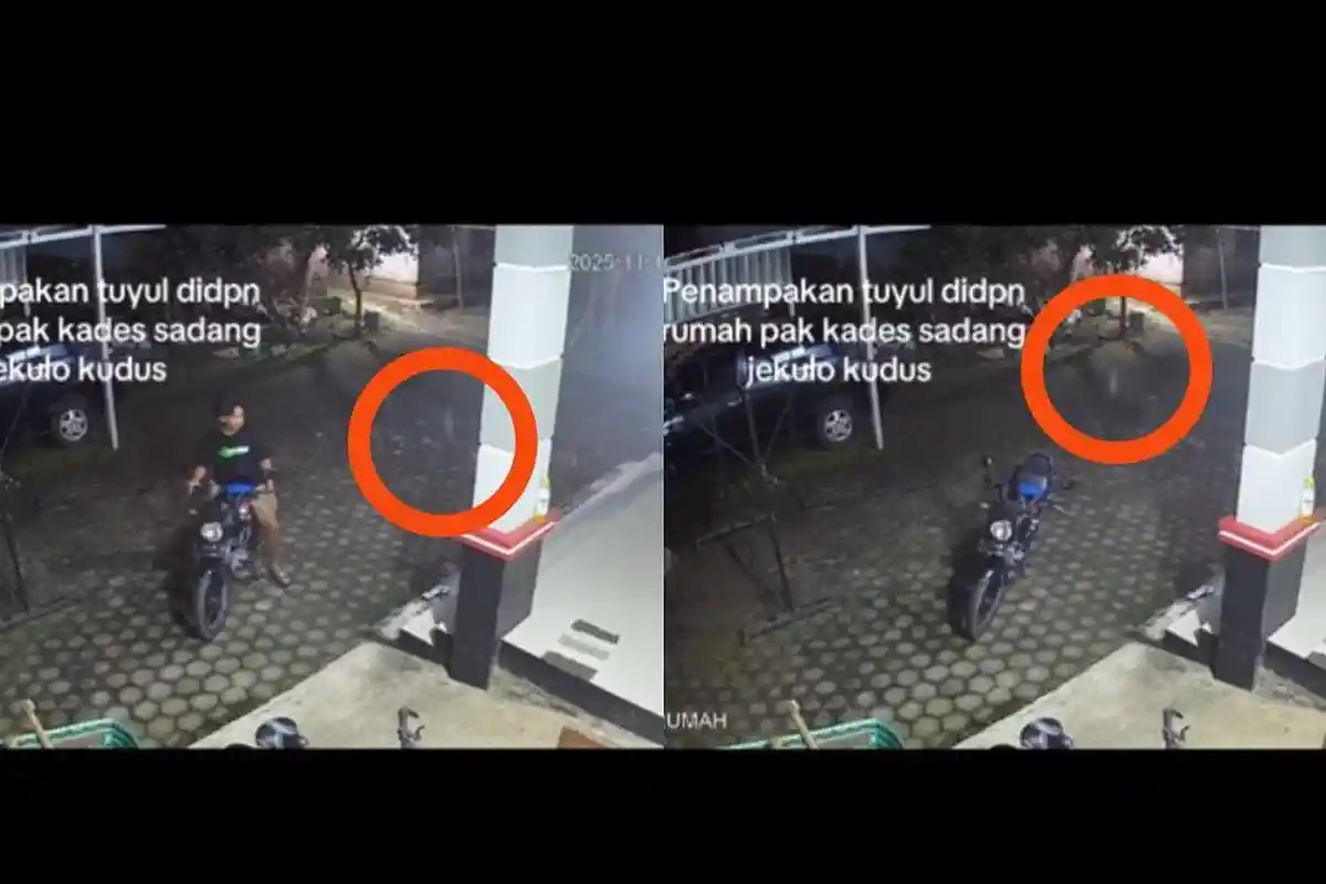 Viral Rekaman CCTV Penampakan Diduga Tuyul Mondar-mandir di Depan Rumah Pak Kades di Kudus